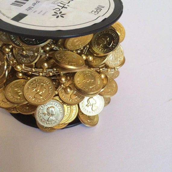 Gold fused coin trim bundle