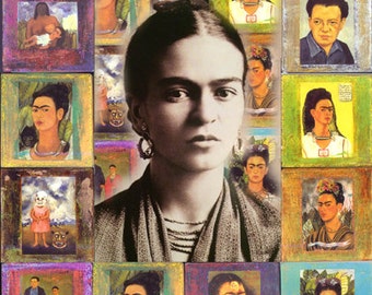 Frida Kahlo Poster - Homenaje a Frida Kahlo - Homage to Frida Kahlo