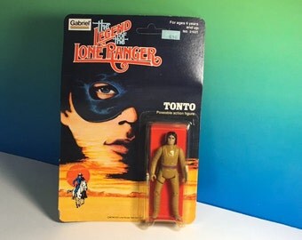 LONE RANGER TONTO Legend 1980 Gabriel toys moc vintage action figure western cowboy indian original rare sealed unopened
