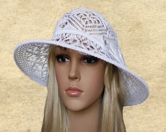 Hat summer wide brim, Cotton hats lady, Suns large brim hat, Organic cotton hats, Wonens summer hat, Knit white sun hat, Knit brimmed hats,