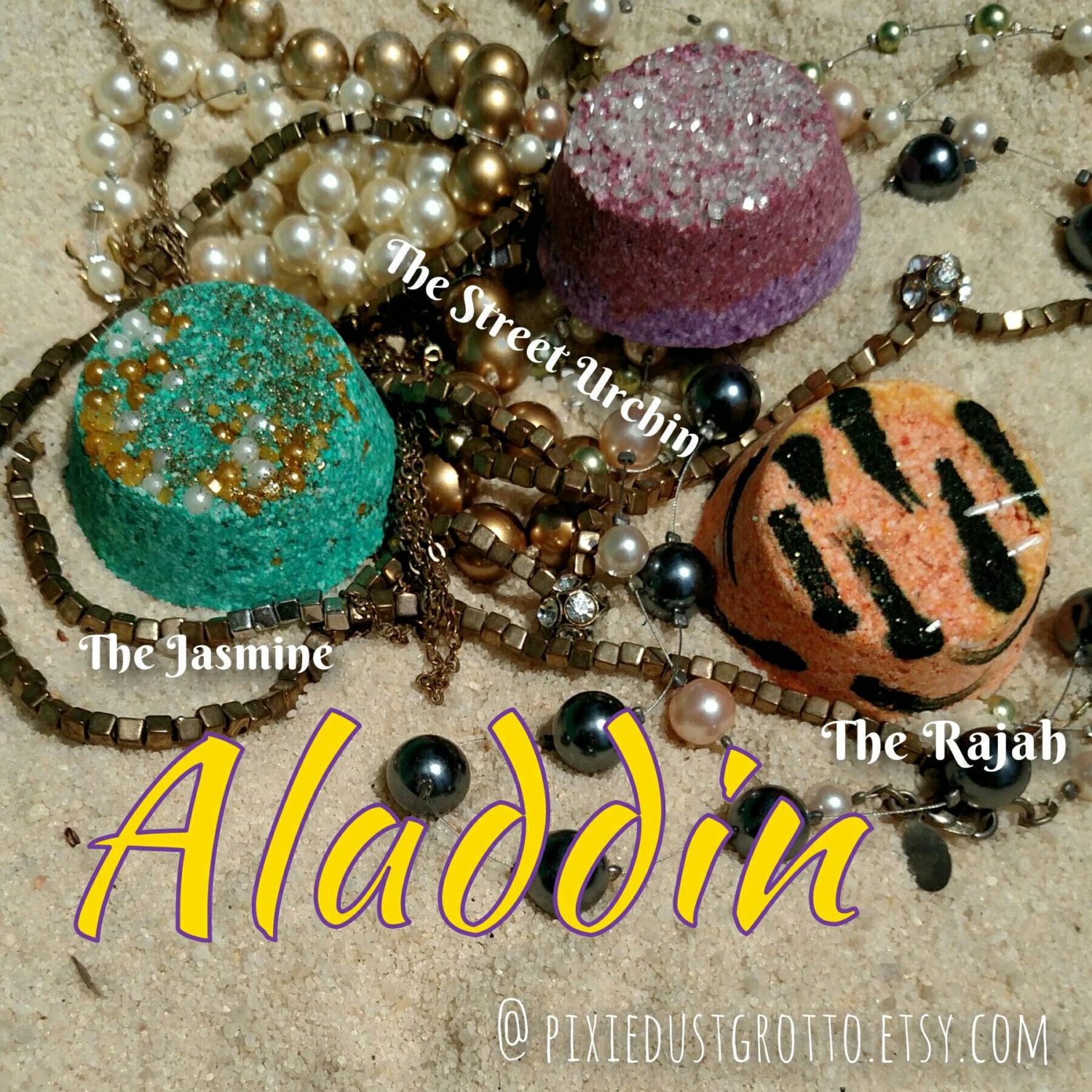 Princess Jasmine Aladdin inspired mini bath by PixieDustGrotto