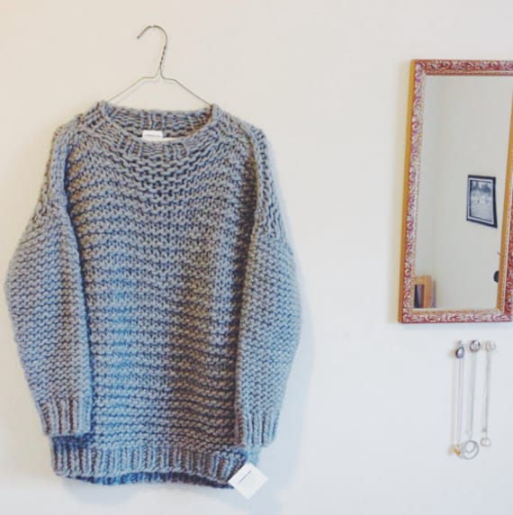 Knitting Pattern : Cozy Big Knit Sweater