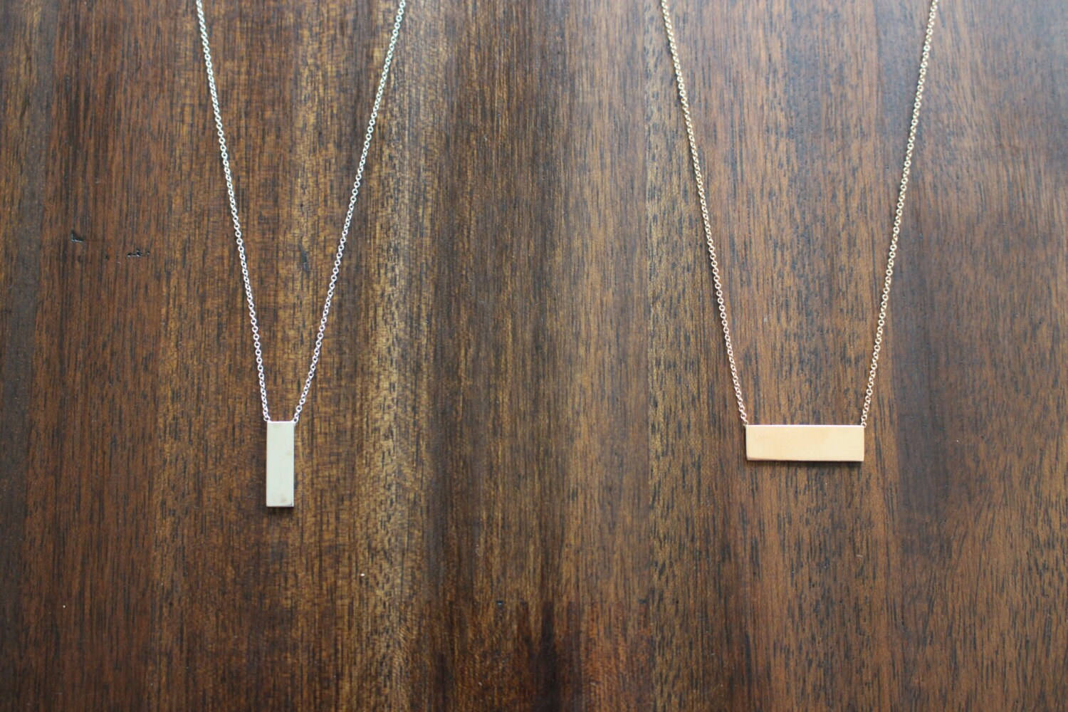 Silver Bars Necklaces by MichelleJourney on Etsy