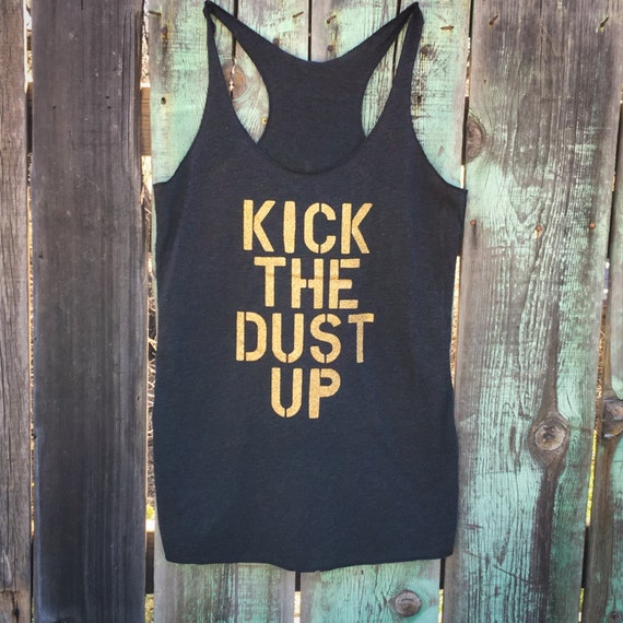 Kick The Dust Up Black Tank by WildChildWesternWear on Etsy