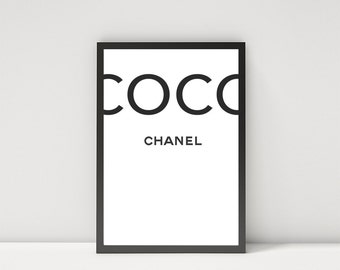 Chanel typography | Etsy