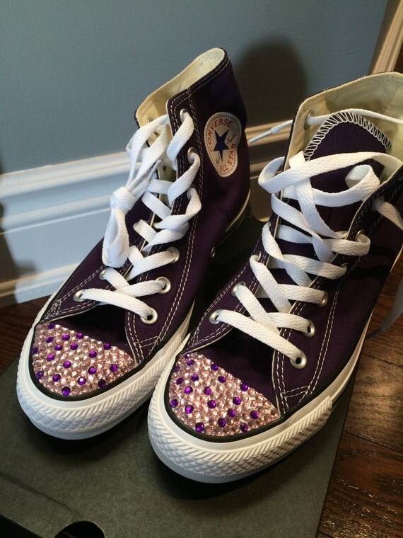 high top bling sneakers