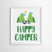 Happy Camper Printable Art 8x10 Nursery Art Print Camper
