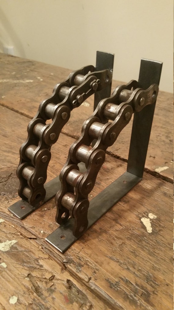 Chain Shelf Brackets by StarkCustom on Etsy