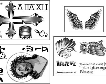 Justin Bieber Temporary Tattoo Bundle