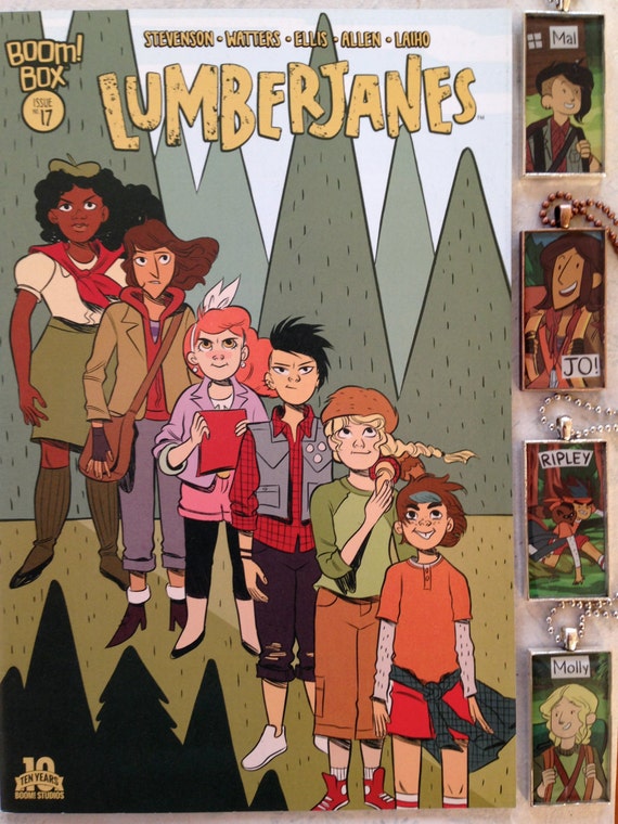 Lumberjanes Mal Portrait Matches the Molly Pendant