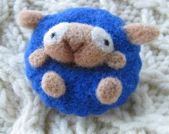 Sheep Handmade Felt Brooch Made to Order Needle Felting Sheep Wool Jewelry Needle Felted Brooch Sheep Felted Cutest Gift Handmade Brooch