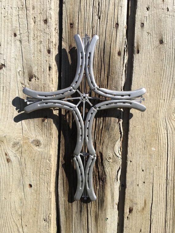 Horseshoe Nail Cross by sharphorseshoes on Etsy