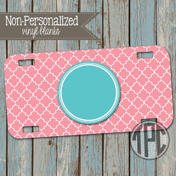 Vinyl Blank License Plate Personalize with Vinyl 004