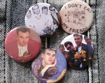 Your choice Morrissey the Smiths handmade 1-1/4 inch pinback button pin pins buttons pingame badge badges