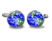 Unique globe cufflinks related items | Etsy