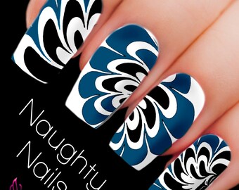 DANCE Water Marble Nail Decal DIY Nail Tattoo Transfer Holo