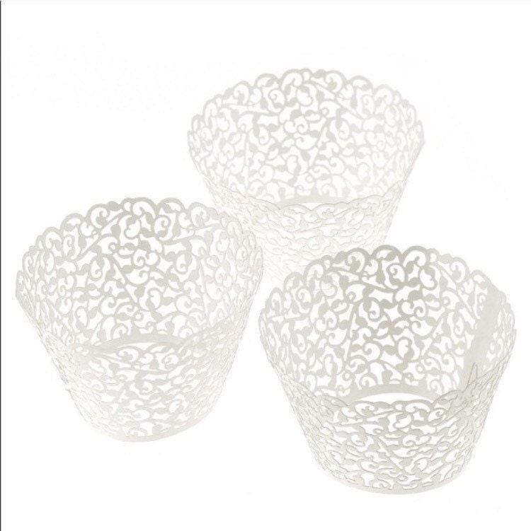 Wedding Cupcake Wrappers 20pcs by BeNaturalBePretty on Etsy