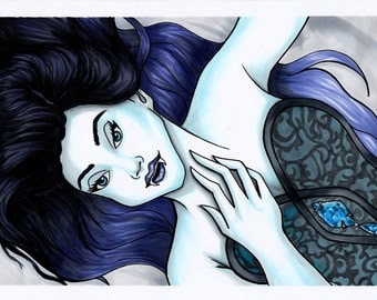 Vampire girl illustration, decoration, medium, big