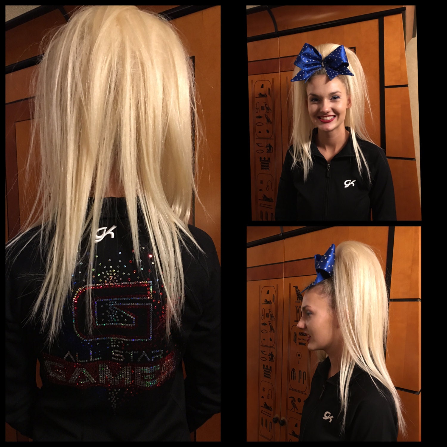 16 Punk Pony 100 Human Hair Cheer Hair Piece