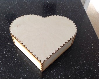 Heart shaped curio box