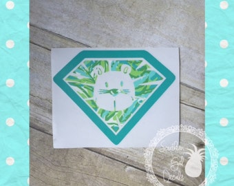 Alpha Delta Pi/ADPi Diamond Lion Inspired Car Decal