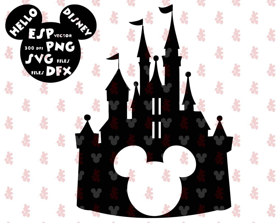 Download Disney castle SVG Clipart Disney Cut files Mouse Die Cuts