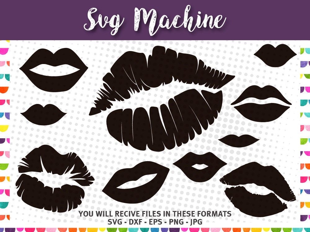 Download Kissing Lips SVG Lips SVG kiss svg kiss lips clip art