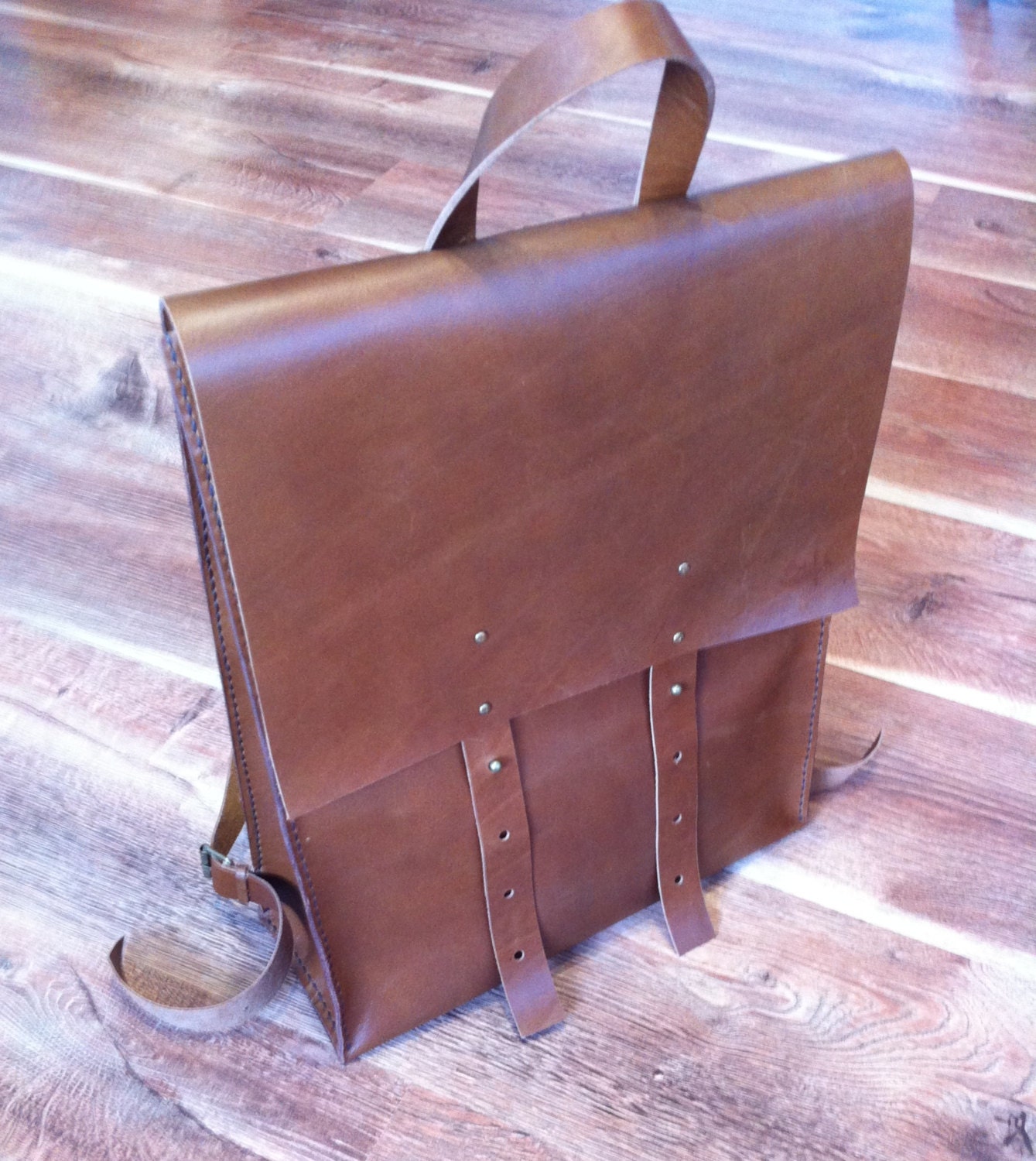 Leather backpack Briefcase Women Briefcase by HandStitchedLeatherT