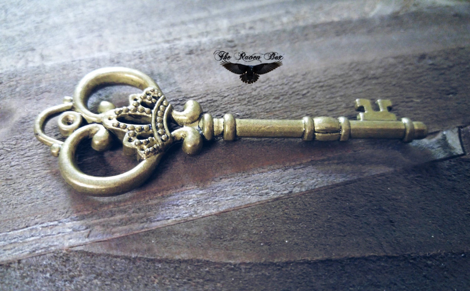 Large Skeleton Key Antiqued Bronze Thick Skeleton Key Ornate
