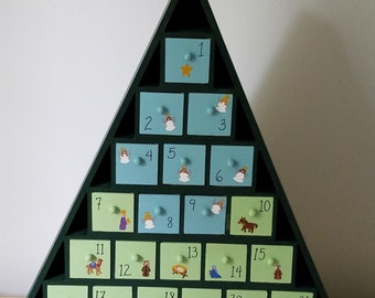 Nativity Advent Calendar Tree