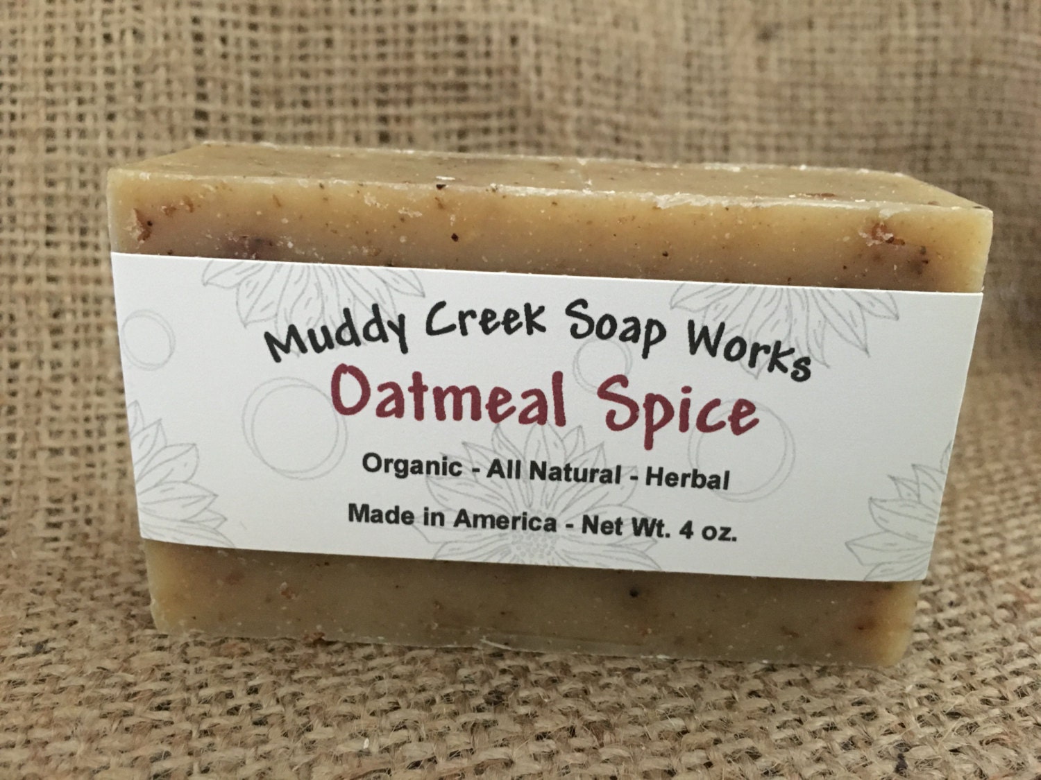 Organic Oatmeal Spice Bar Soap