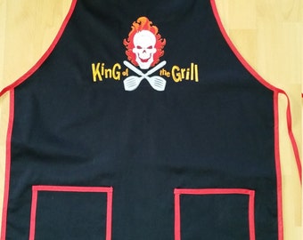 BBQ apron 'King of the grill', barbecue, BBQ, apron