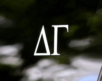 Delta Gamma | White Adhesive Decal
