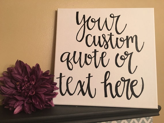 Custom quote canvas personalized canvas wall art