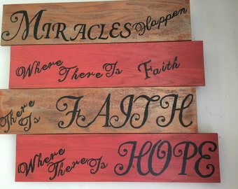 Items Similar To Miracles Happen To Those Who Believe In Them On Etsy