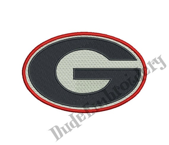 Georgia Bulldogs Embroidery Designs 9 Sizes Football Logo