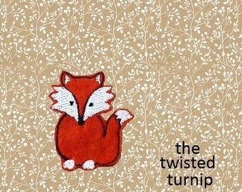 4x4 Cute Woodland Realistic Fox Feltie Felt Felty Embroidery Design Instant Digital Download Woodland Animals Forest by The Twisted Turnip