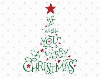 Merry Christmas SVG Christmas Tree Svg Christmas SVG Christmas svg files Cutting Files for Silhouette Cameo Cricut svg Winter Svg Files