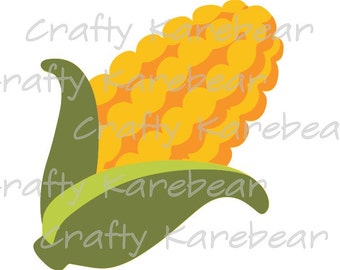 Corn Emoji SVG and DXF Digital File Download