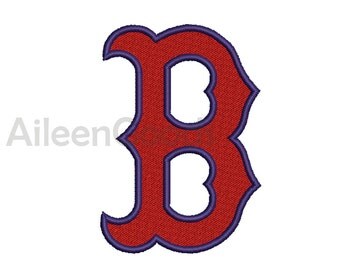 Boston Red Sox logo Embroidery design 11 Size 7 File INSTANT download machine embroidery