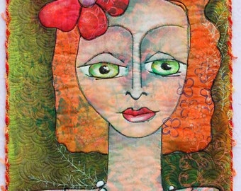 Pearl Necklace Art Quilt