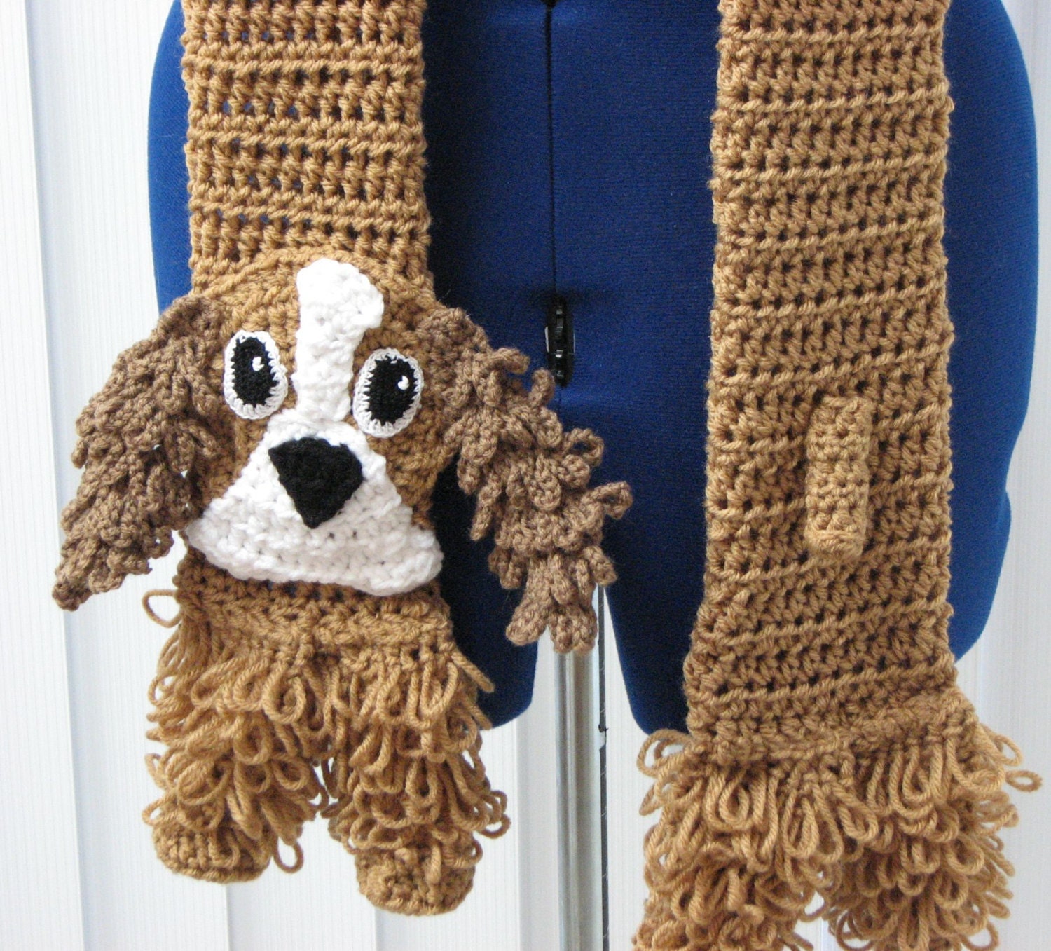 Crochet Pattern Cockerspaniel Dog Scarf Lps Spaniel