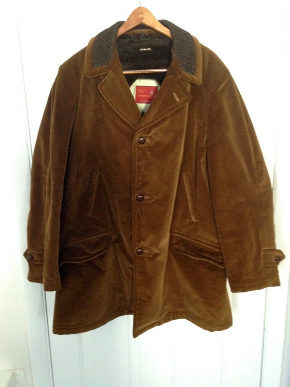 Vintage SEARS Brown Corduroy Jacket Coat by SuzyPoodleVintage