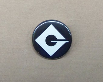 Despicable Me Villain Gru Logo Button 1.25" Minions Animated Origins Film