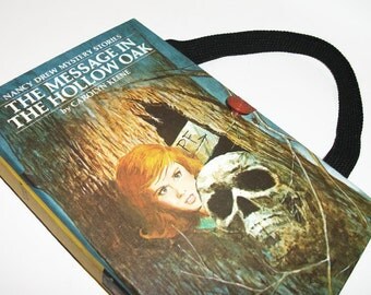 Book Purse Nancy Drew Message in the Hollow Oak Handbag Upcycled Book Bag Vintage Book