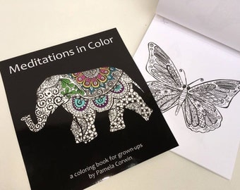 Adult Coloring Book, Meditations in Color