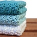 Crochet Dishcloths Cotton Dishcloths Washcloths Turquoise Blue
