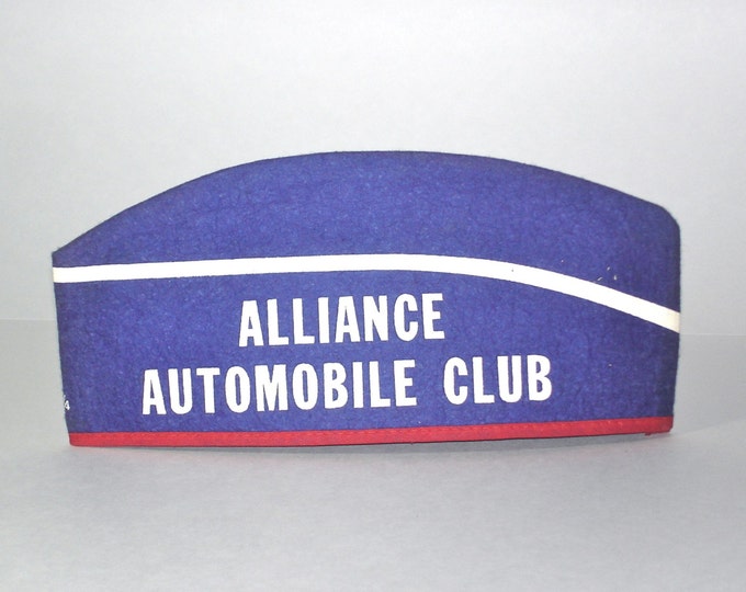 Vintage AAA School Safety Patrol Hat Alliance Automobile Club