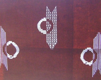 Japanese Stencil - Kimono Stencil - Katagami - Showa Period - Vintage Stencil - Large Stencil - Arrows