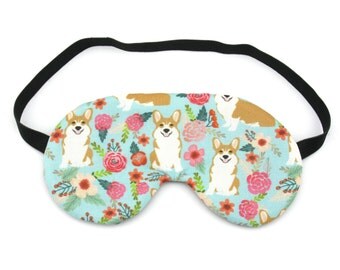 Corgi Dog Sleep Eye Mask, Sleeping Mask, Travel Mask, Eye Mask, Sleep Mask, Travel Gift